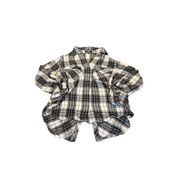 Sam Edelman women’s top size M button up high low tunic style - Picture 1 of 9